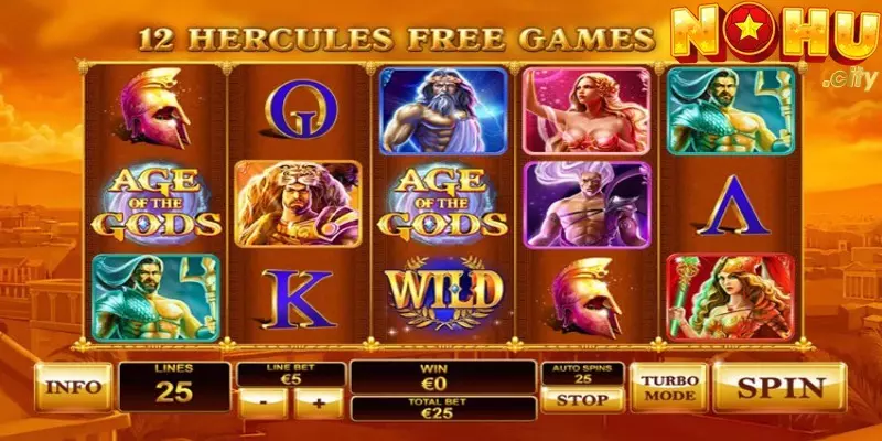 Một số line của slot game age of the gods có tỷ lệ nổ hũ cao