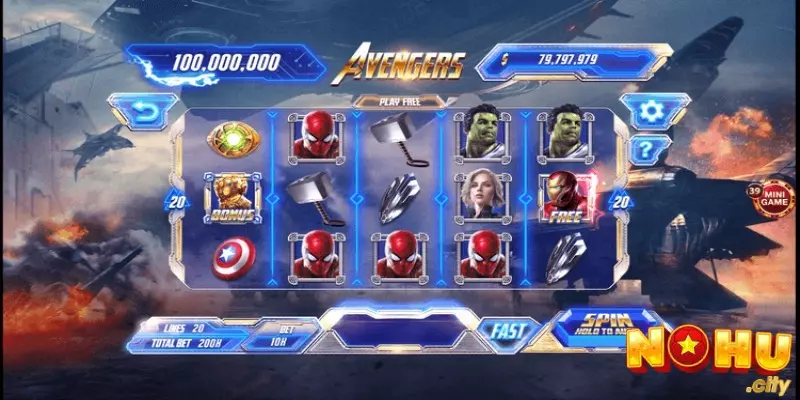 Slot Avengers cực kỳ hot tại thị trường Châu Á lẫn Châu Âu